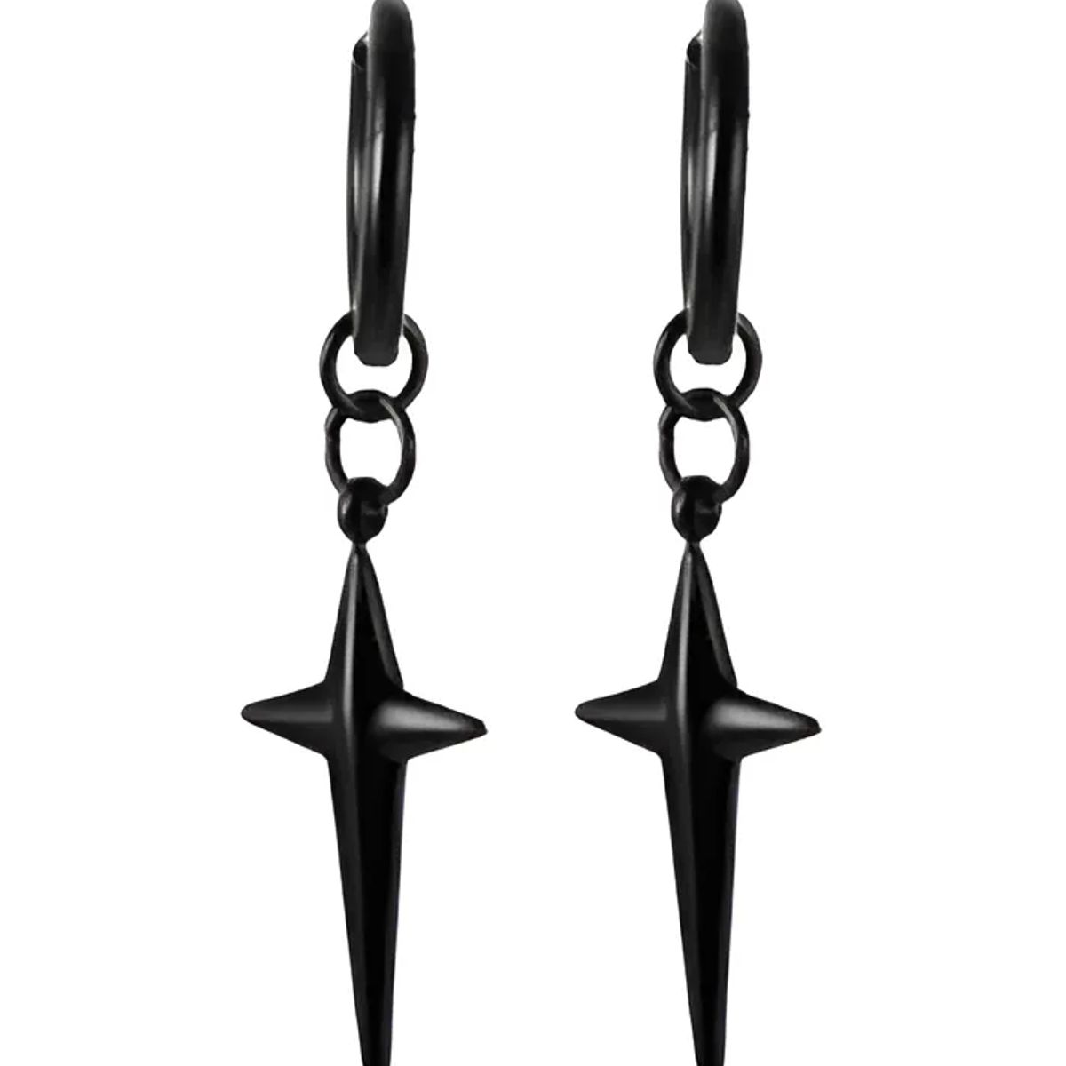 GENERICO - Aros Punk Estrella Black Space Hombre Mujer 2022 M1