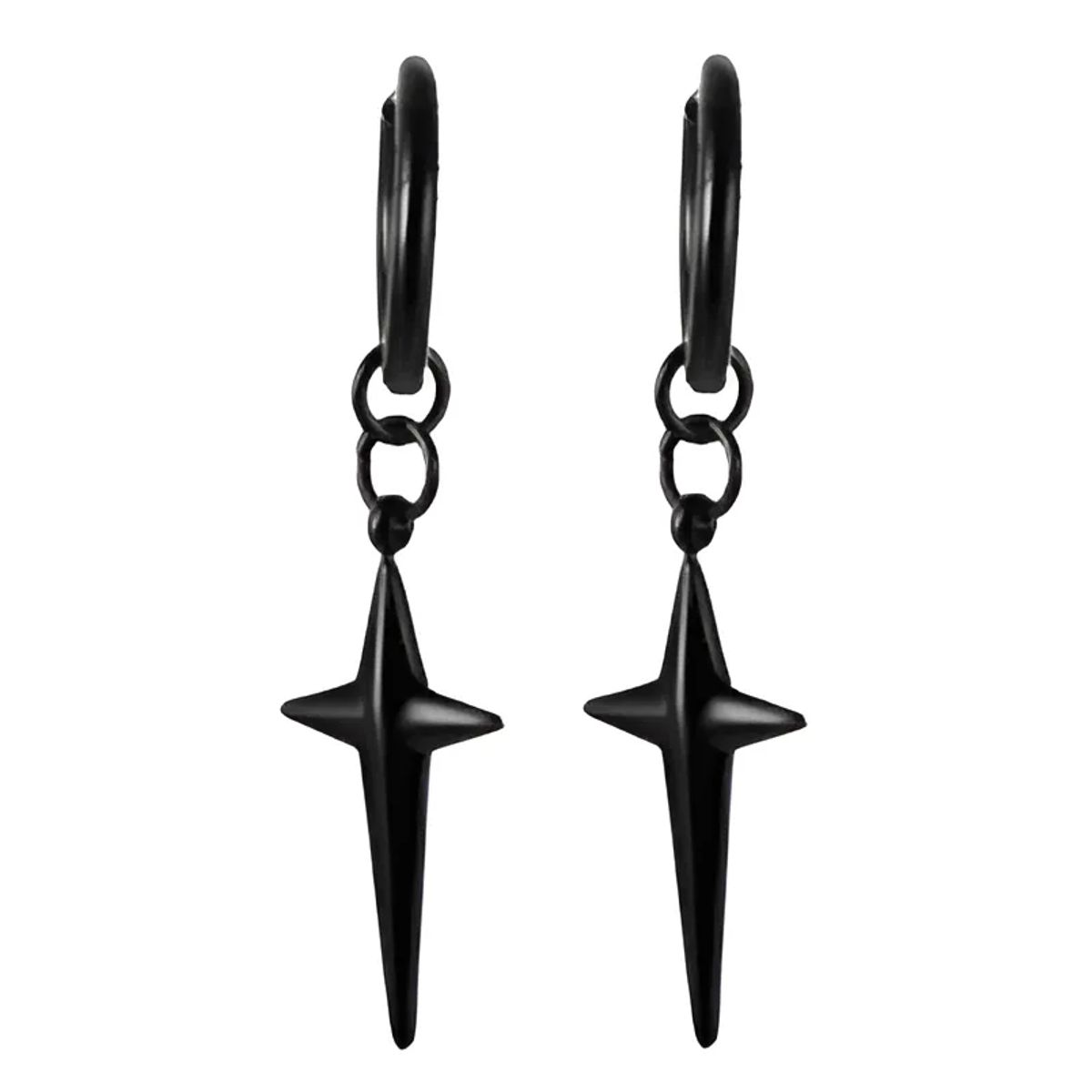 GENERICO - Aros Punk Estrella Black Space Hombre Mujer 2022 M1