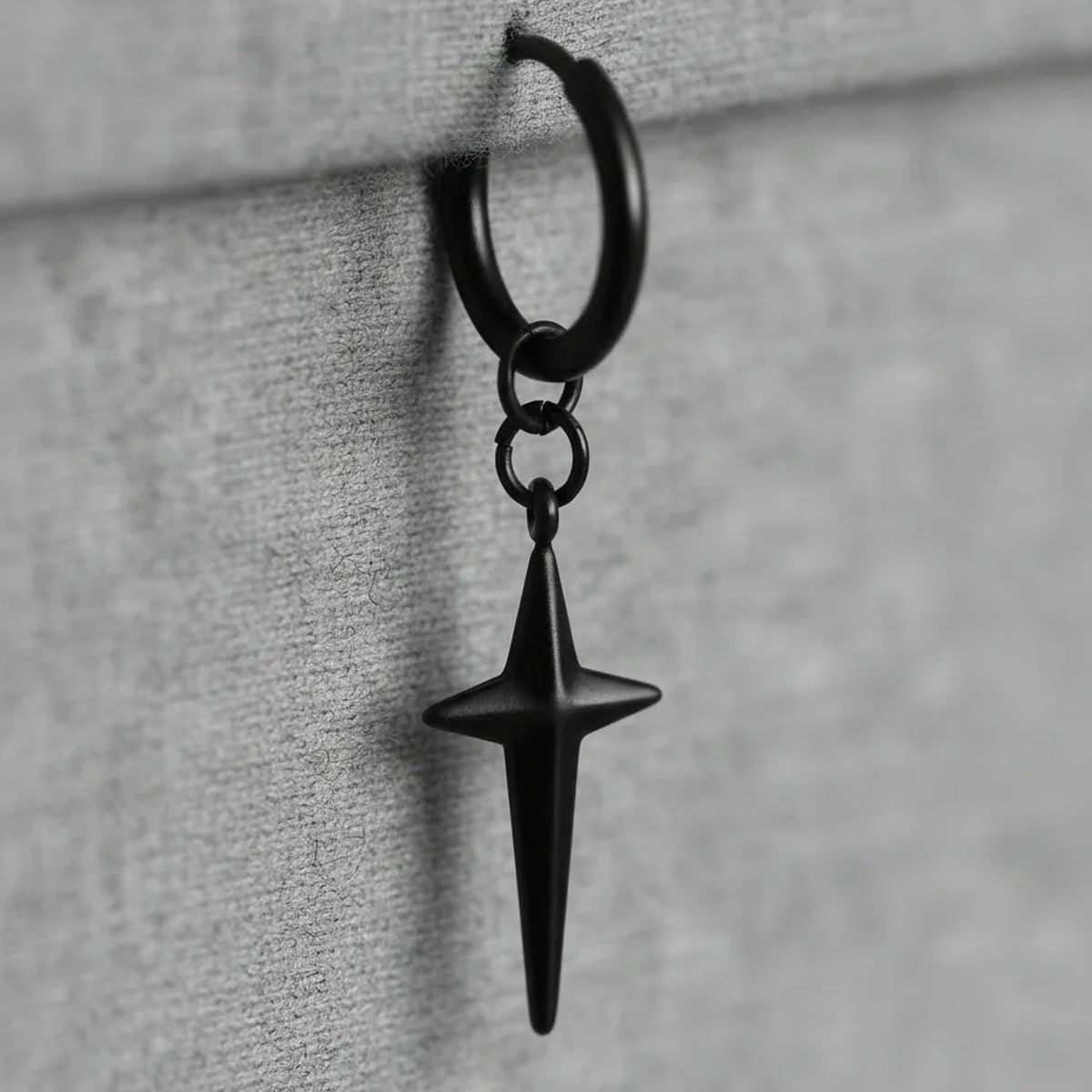 GENERICO - Aros Punk Estrella Black Space Hombre Mujer 2022 M1