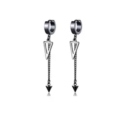 GENERICO - Aros Piercing Punk Triangulo Black Space Hombre Mujer 2022