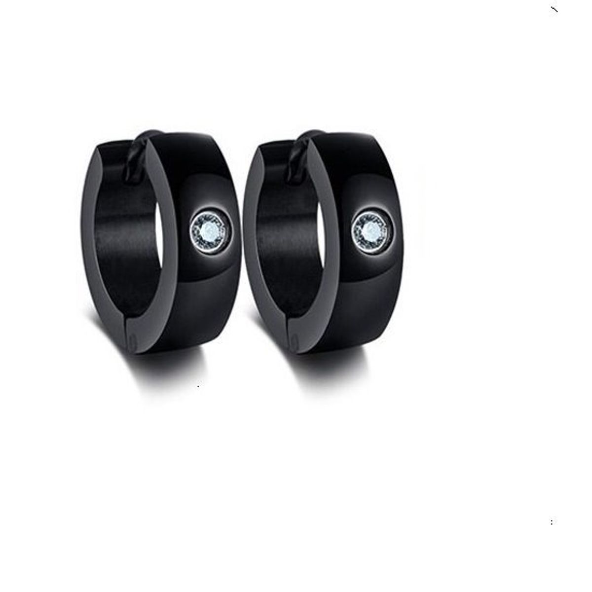 GENERICO - Aros Punk Hombre Mujer Negro Rey Earing Moda 2019