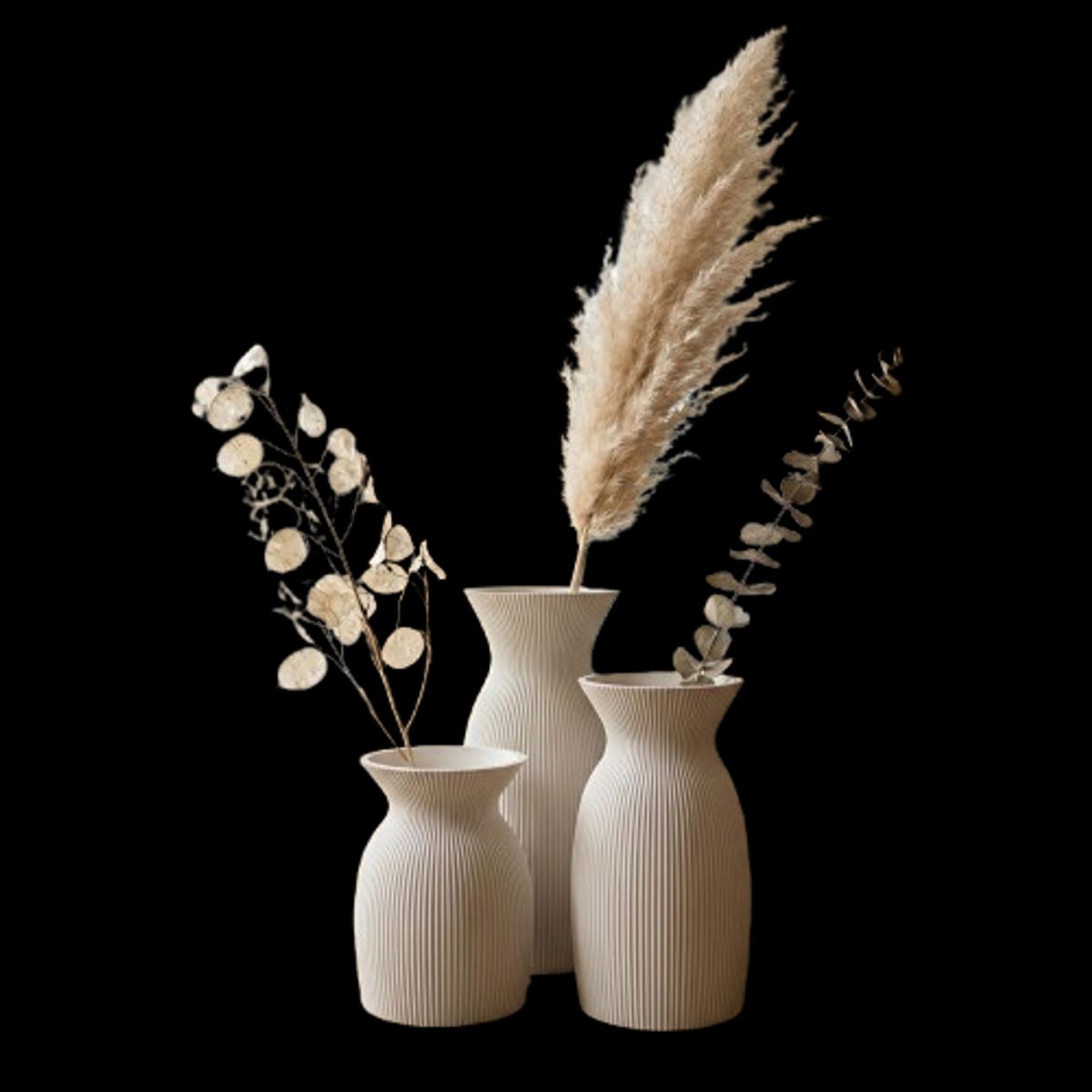 GENERICO - Set de Jarrones - Estilo Konia pack 3