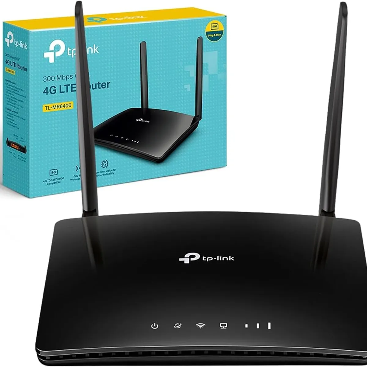 TP LINK - Router Bam inalambrico Tp-link TL-MR6400 4G LTE 150Mbps Chip Wi-Fi 5 300N