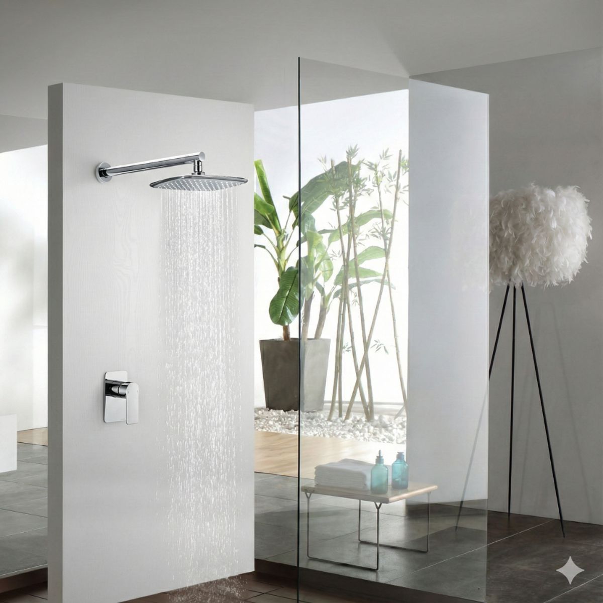 Monomando Ducha al muro Unitex Canet 73053C, marca UNITEX - Foto Principal