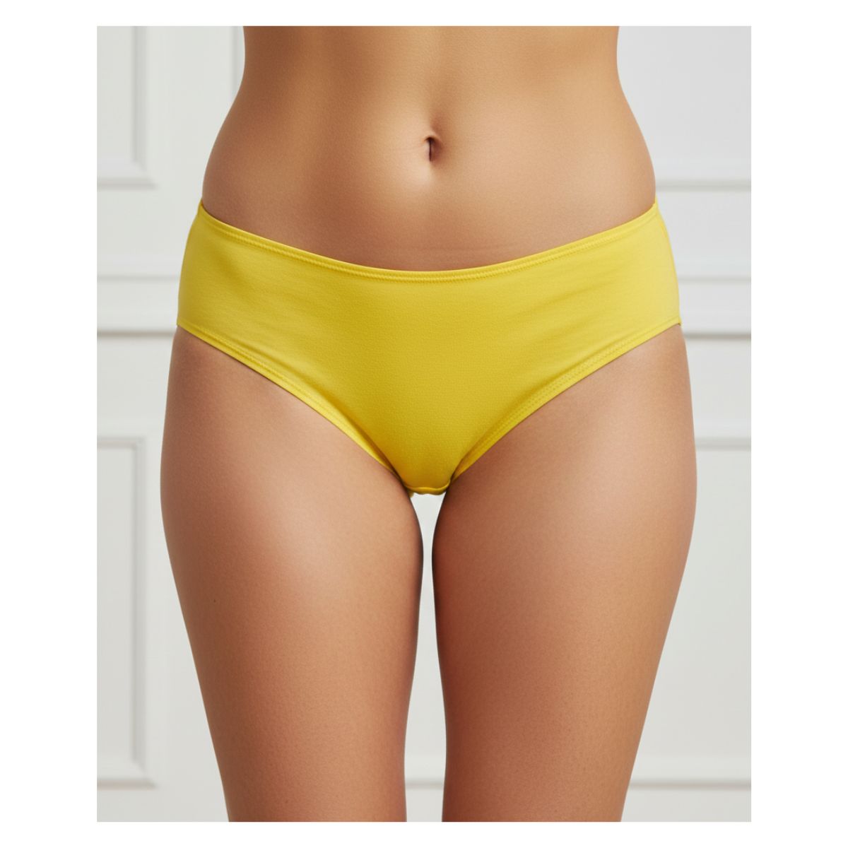 EKOL TACTICA MILITAR - Pantaletas Calzón Calzoncillo Amarillo Talla XL Mujer 95% Algodón y 5% Spandex