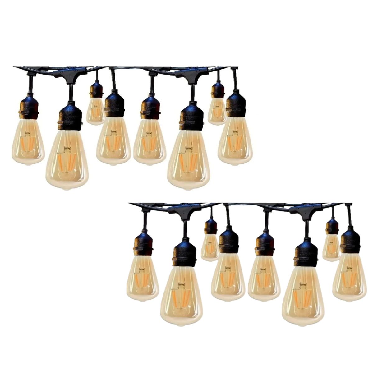 GENERICO - Pack 2 Guirnalda Decoración  10 Metros 10 Ampolletas