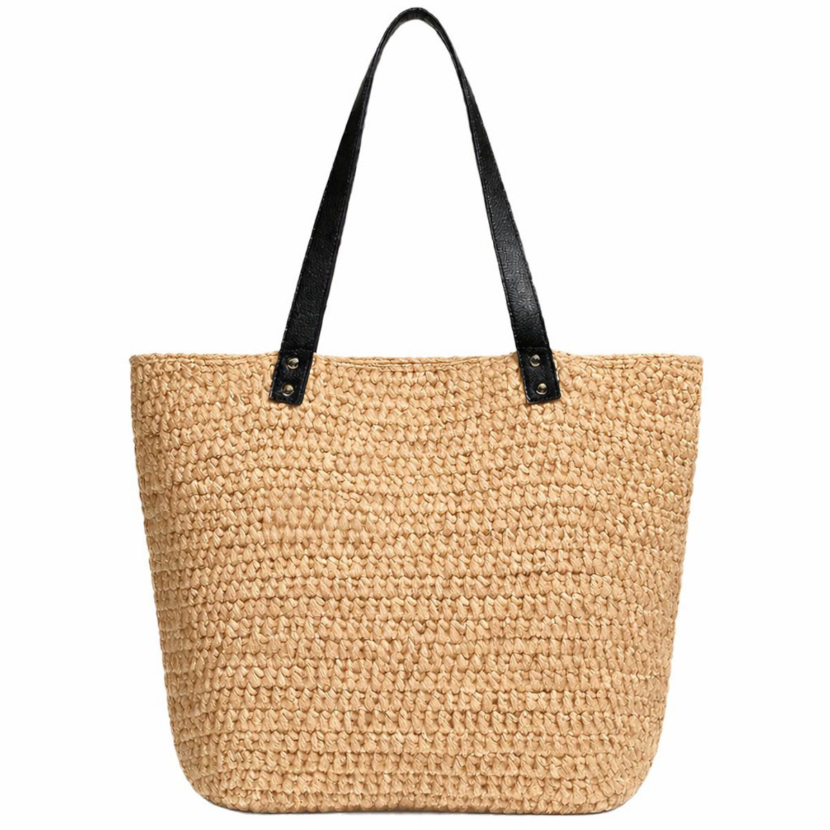 BRIC - Bolso de Rafia Beige 48x35 cm