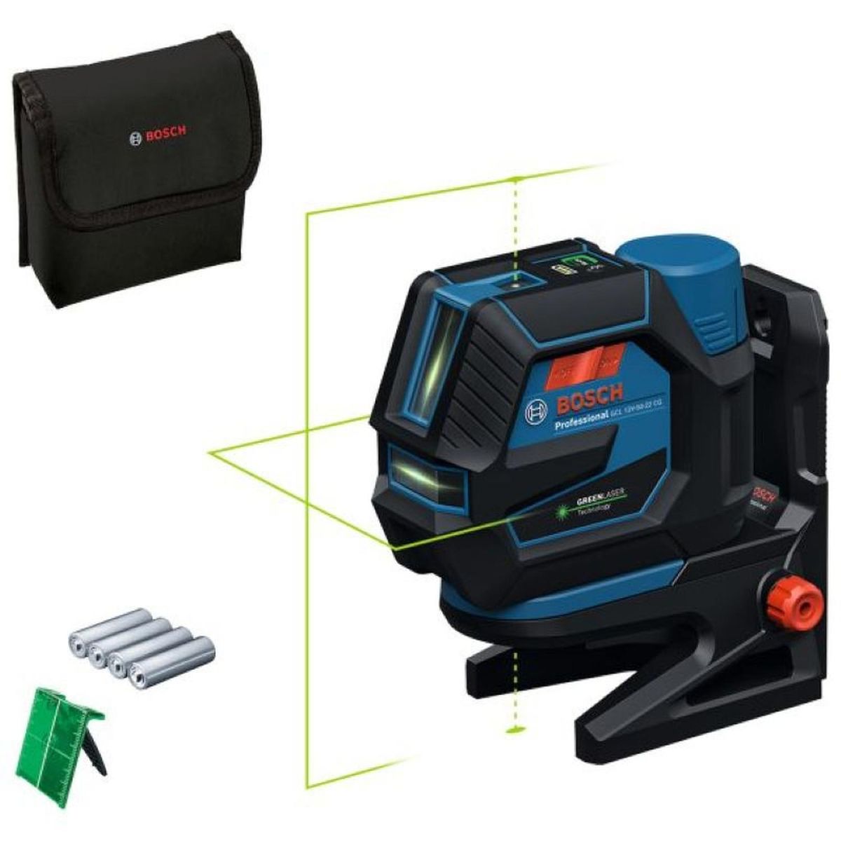 BOSCH - Nivel laser multilíneas verdes GCL 12V-50-22 CG BOSCH