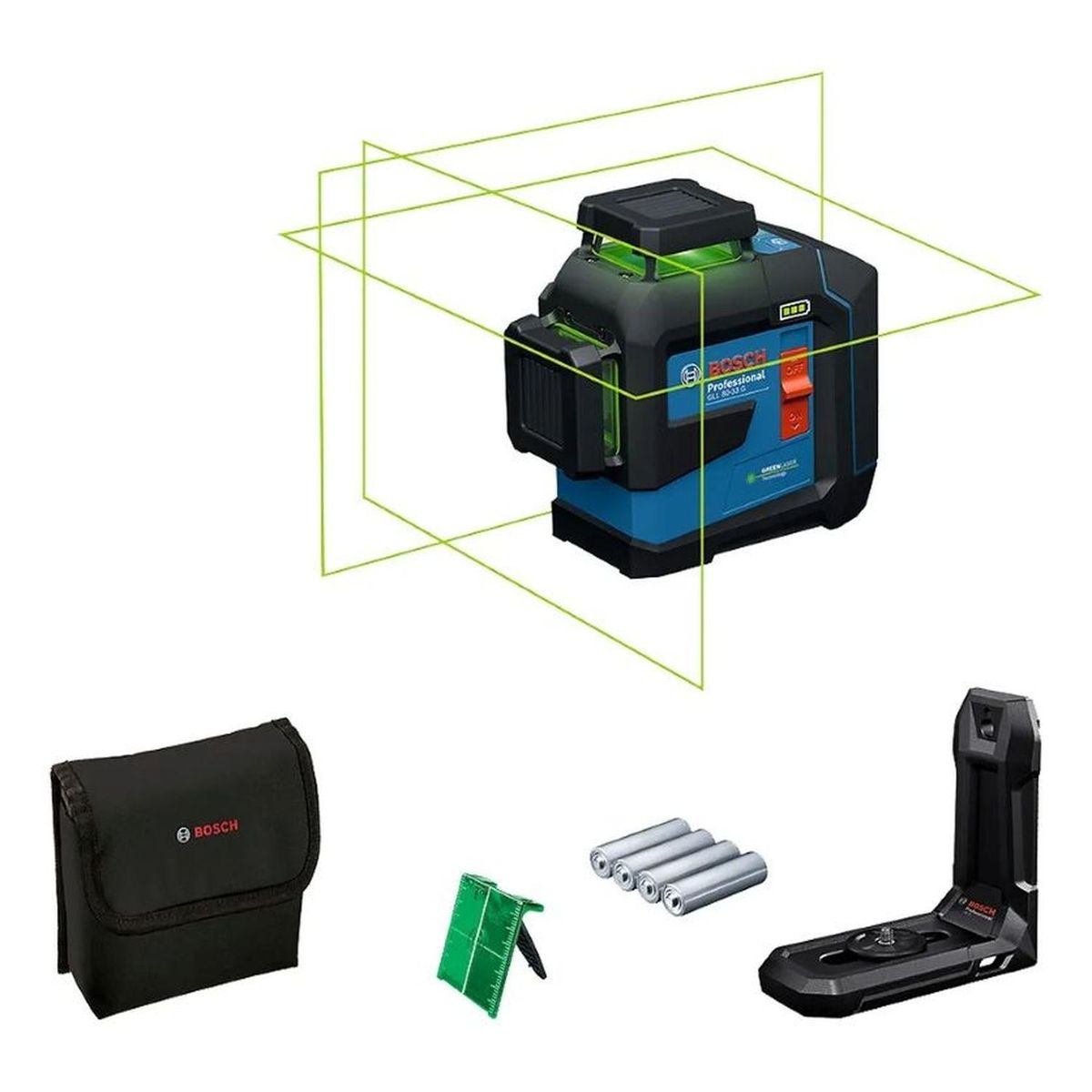 BOSCH - Nivel laser multilíneas verde 360° GLL 80-33 G BOSCH