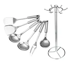 GENERICO - Set Utensilios De Cocina Acero Inoxidable Set Cocina 7pcs