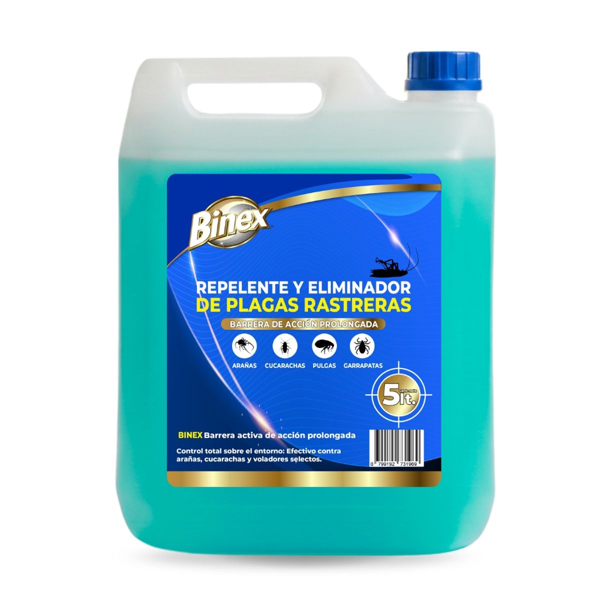 GENERICO - Repelente Y Eliminador De Plagas Rastreras - 5 Litros - Binex