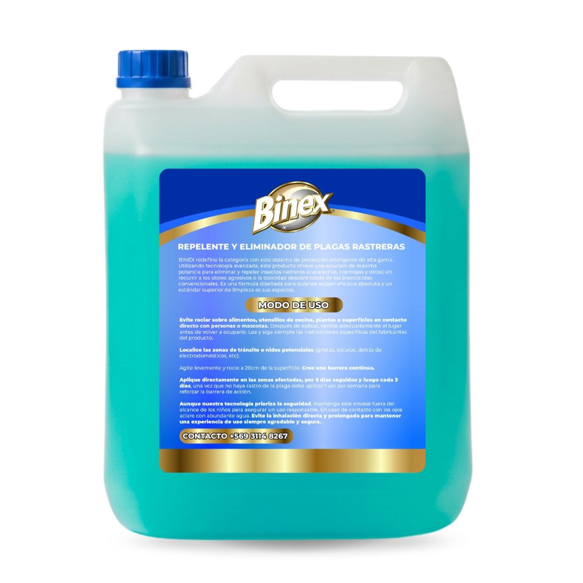 GENERICO - Repelente Y Eliminador De Plagas Rastreras - 5 Litros - Binex