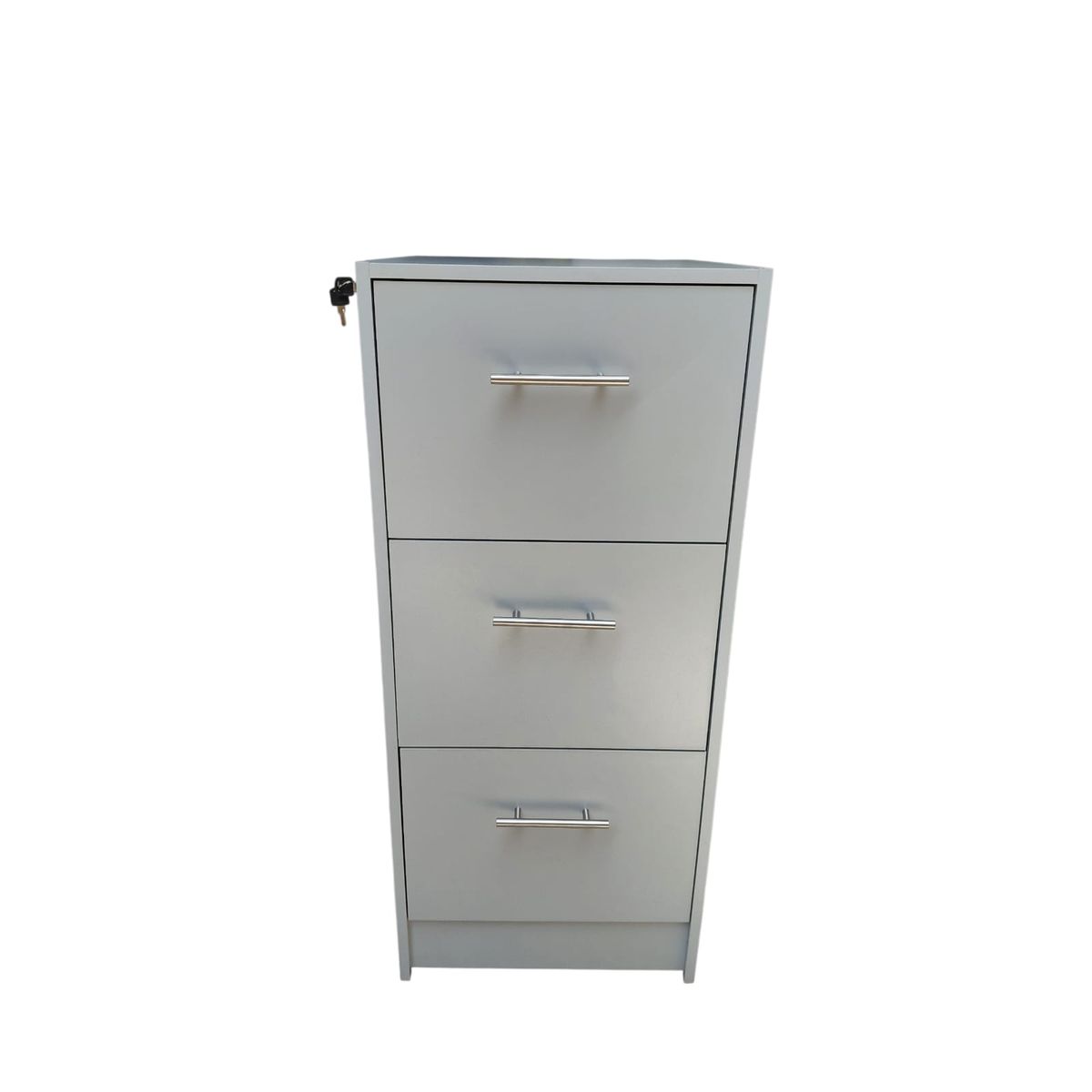 GENERICO - Mueble Kardex Archivador 3 Cajones Gris Claro