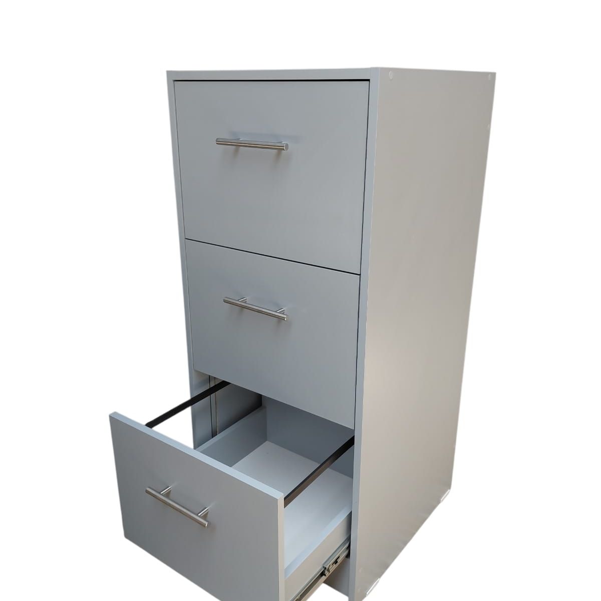 GENERICO - Mueble Kardex Archivador 3 Cajones Gris Claro