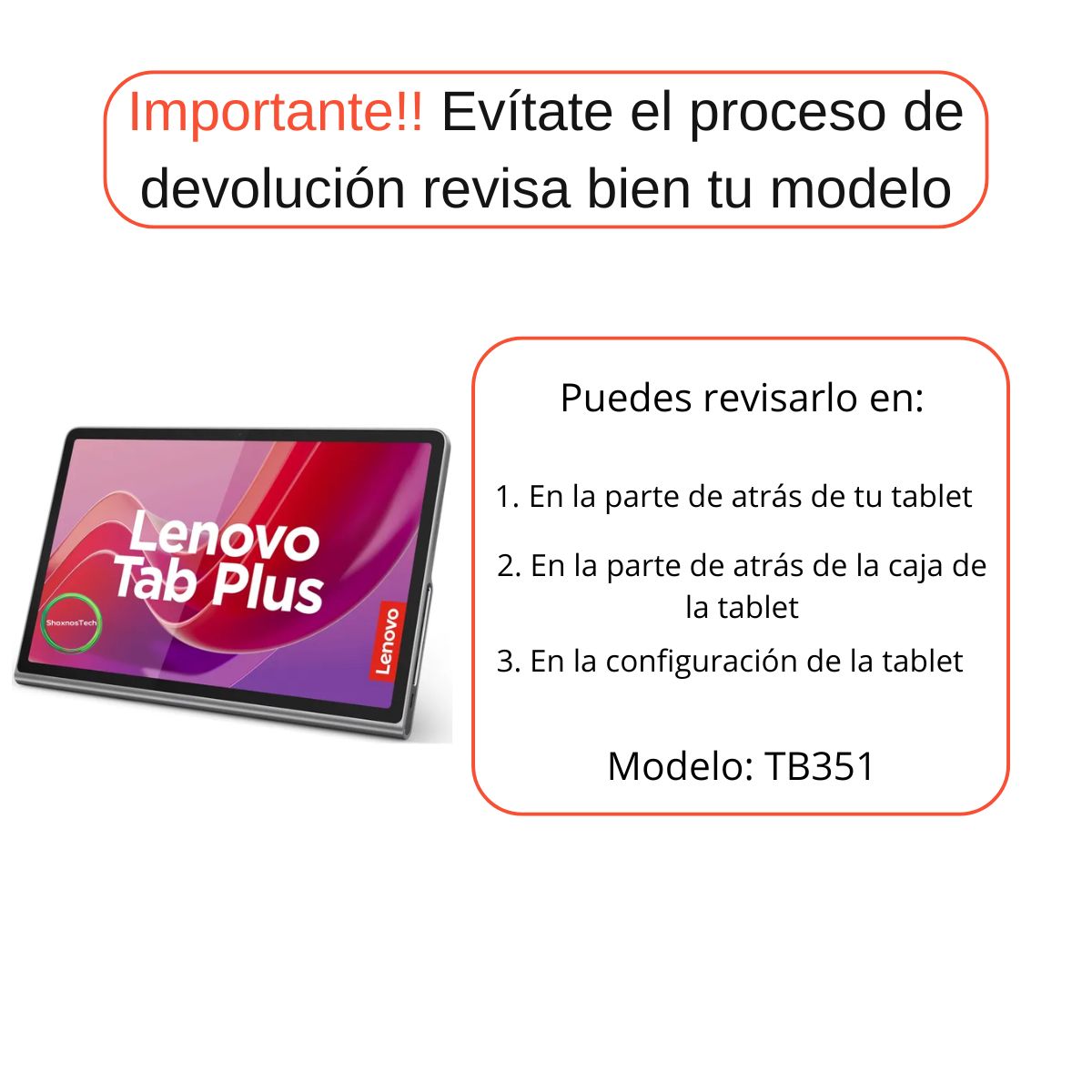 GENERICO - Lamina de Hidrogel Para Tablet Lenovo Tab Plus TB351 11.5 HD