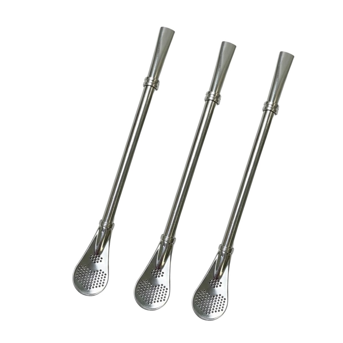 GENERICO - Bombilla para mate de Acero Inoxidable  Set de 3