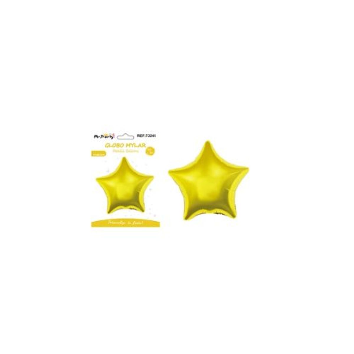GENERICO - Globo metálico estrella amarilla 61x68cm
