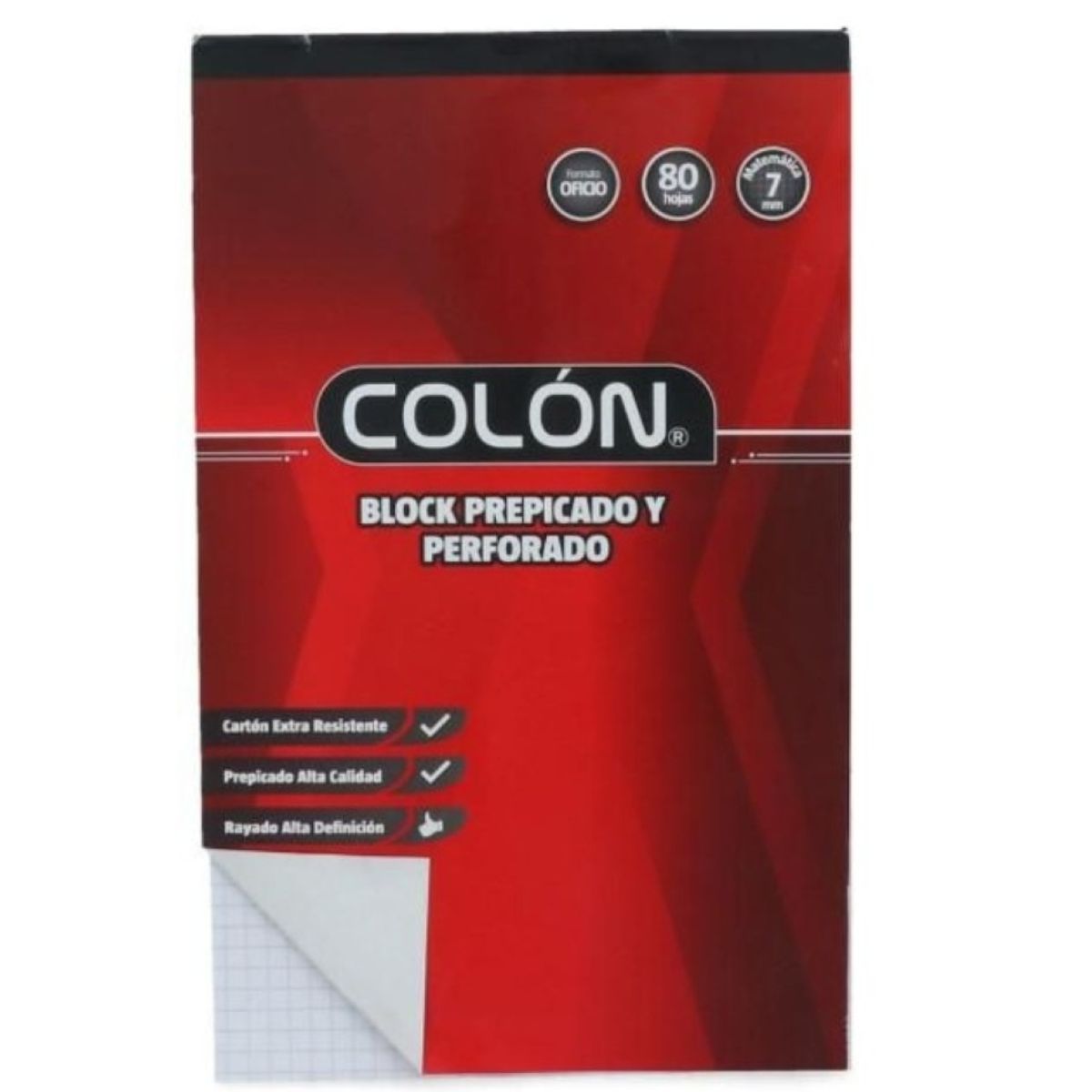 COLON - Block Oficio Matematcas 7 Mm 80 Hojas