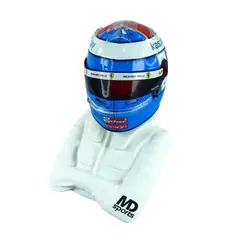 GENERICO - Base 3d Figura Piloto Para Casco Formula 1 Escala 1:5 Blanco