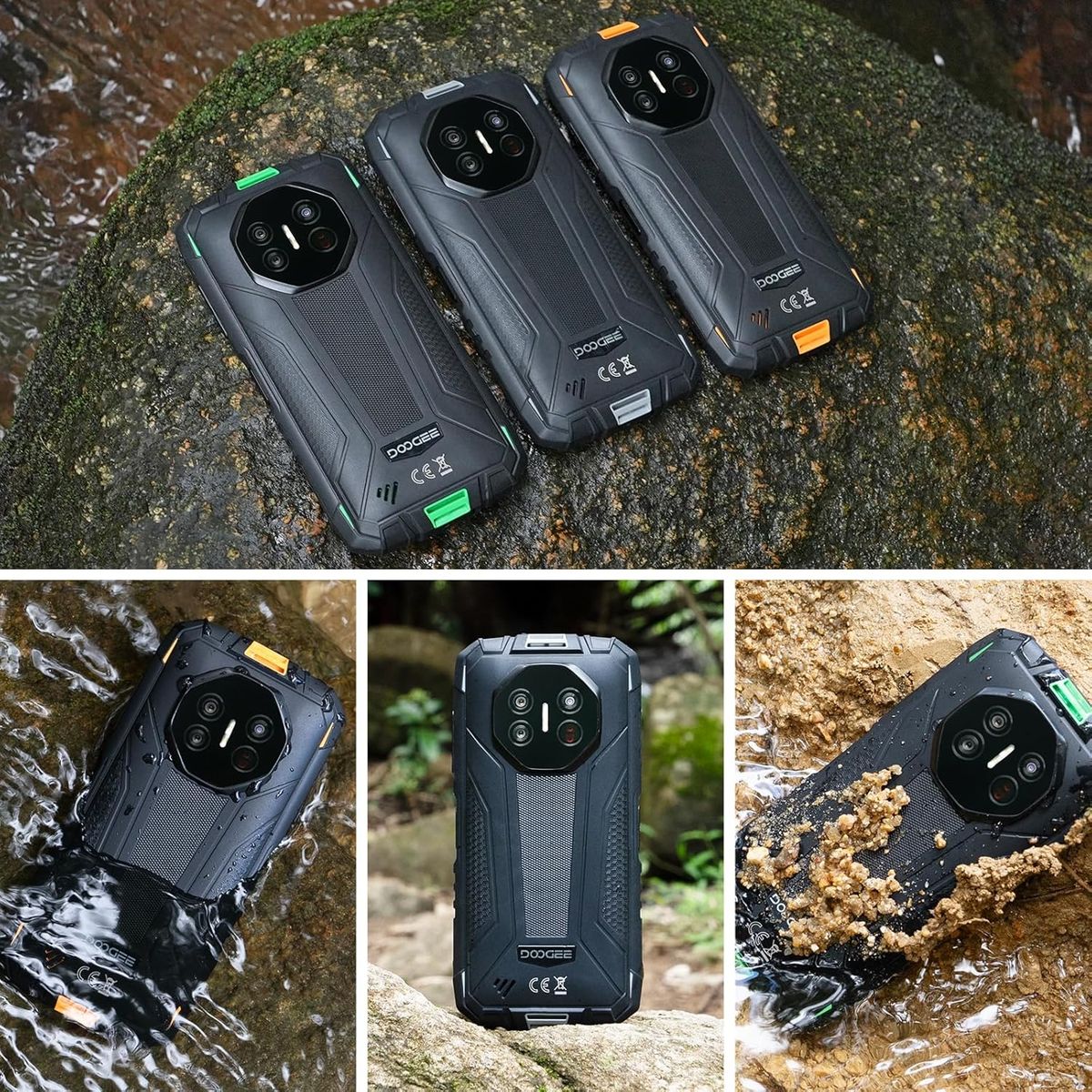 DOOGEE - DOOGEE Fire3 Ultra Celular 24GB+256GB Android 15 Smartphone-Verde