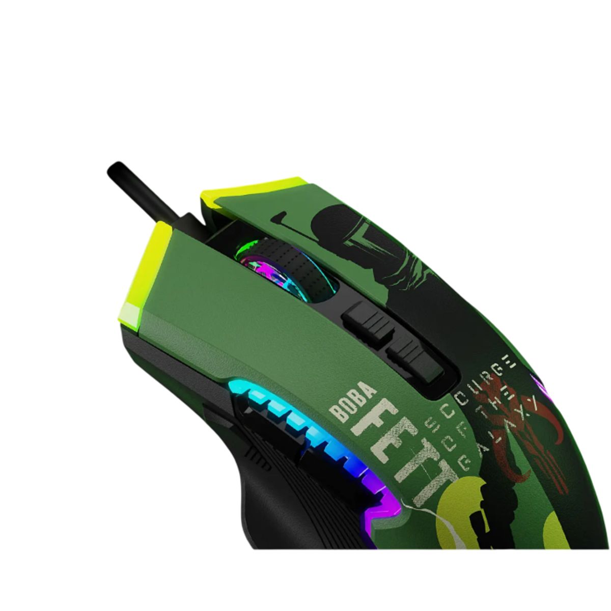 PRIMUS GAMING - Primus Gaming PMO-S205BF Mouse Gamer Inalámbrico Trímodo, RGB, Multi-DPI, Ergonómico para Diestros, 2.4 GHz, Bluetooth, USB, Star Wars