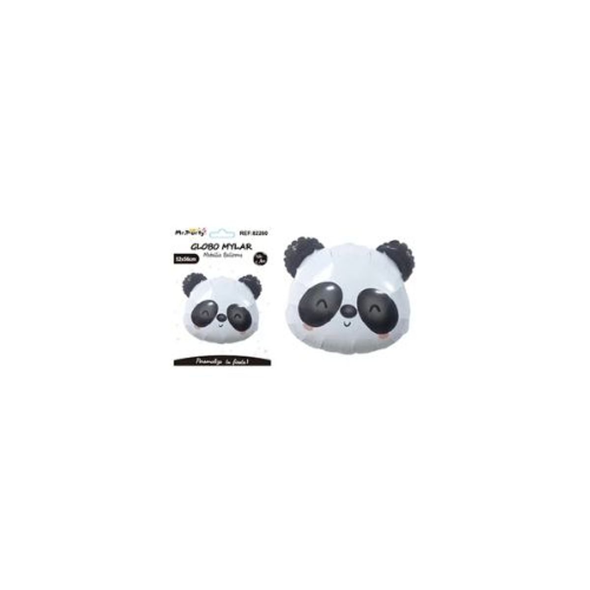 GENERICO - Globo metálico panda 52x56cm
