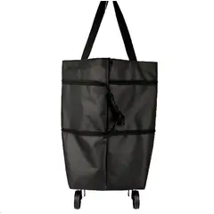 GENERAL - Bolsa de Compras Plegable con Ruedas y Mochila - Carrito Portátil para Hogar Ligero y Resistente