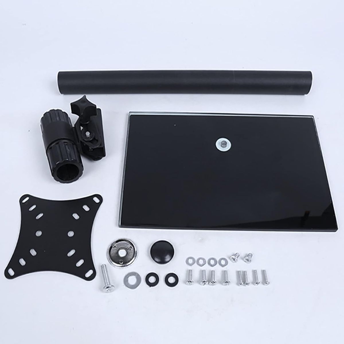 KUANGYE - Soporte Monitor Ajustable 12-22 Sobre Mesa Base Cristal 38cm