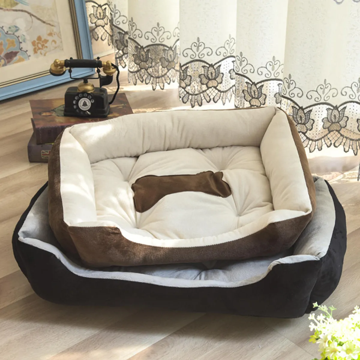 ATURE - Cama Suave Para Mascotas Perros Y Gatos Talla 80x60cm