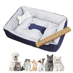 ATURE - Cama Suave Para Mascotas Perros Y Gatos Talla 80x60cm