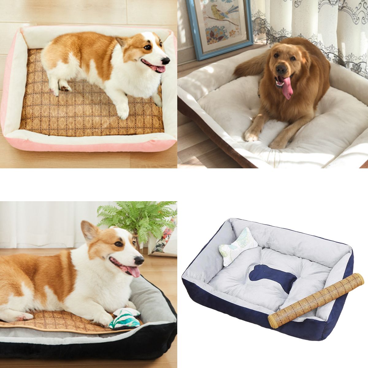 ATURE - Cama Suave Para Mascotas Perros Y Gatos Talla 80x60cm