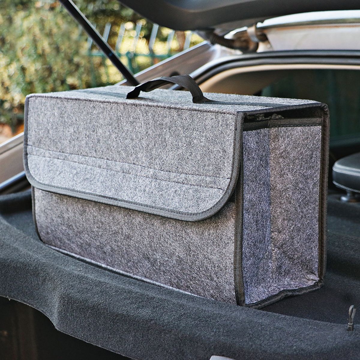 GENERAL - Caja De Almacenamiento Baúl Para Coche Plegable De Fieltro