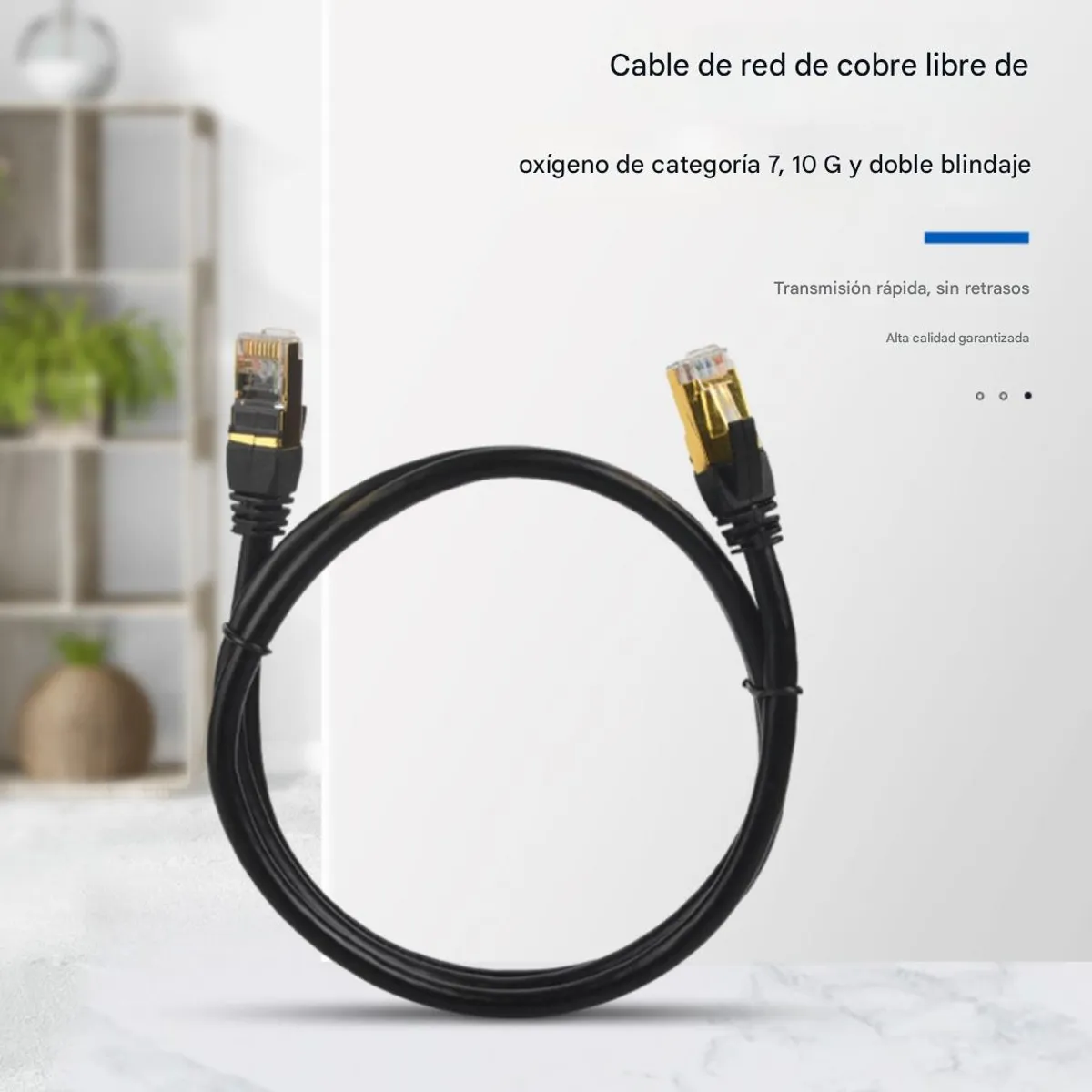 ATURE - Cable De Red Cat 7 10Gbps, Cobre Puro y Doble Blindaje 15 Metros