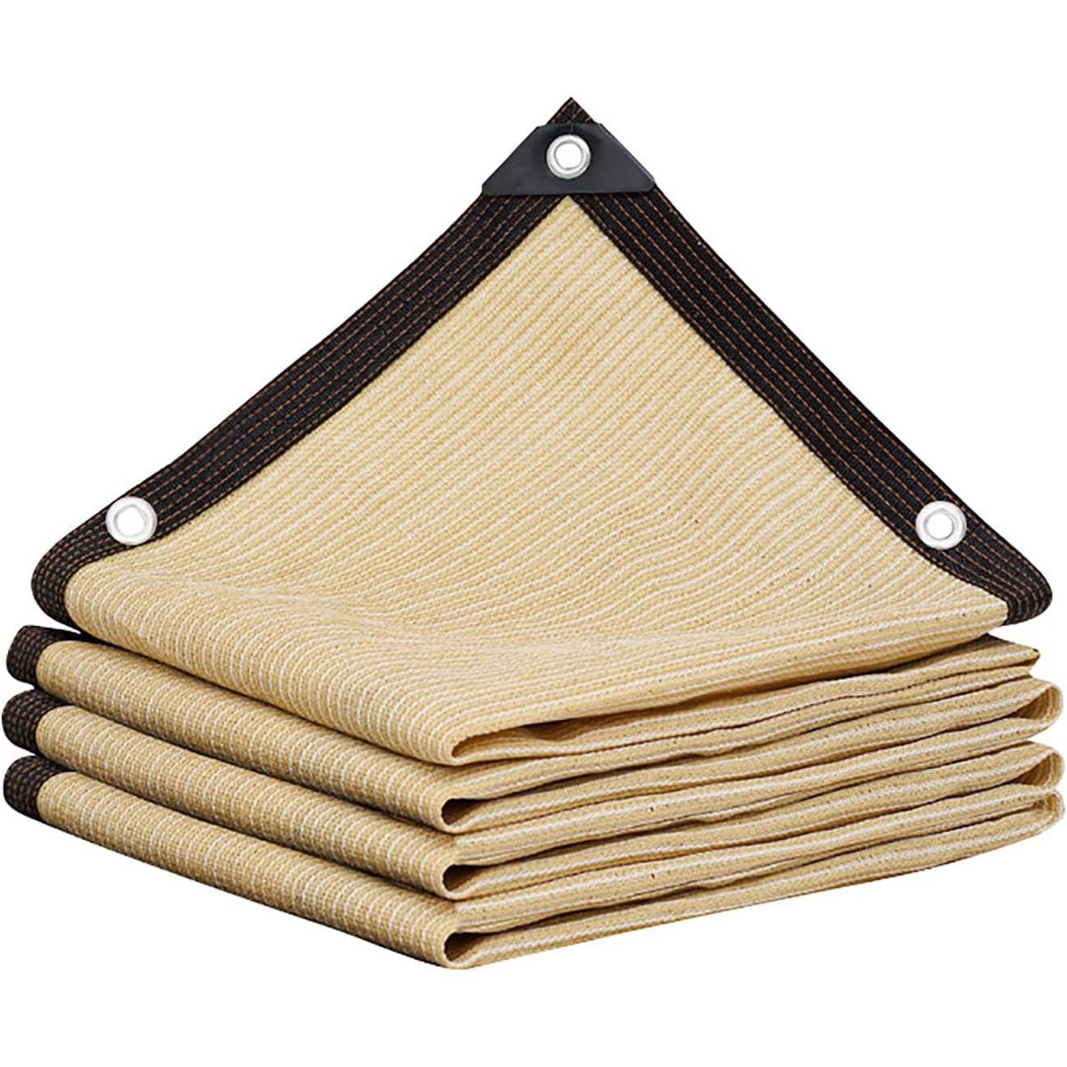 KUANGYE - Toldo Rectangular 5x5m Sombra Cubierta Jardin Terraza Beige