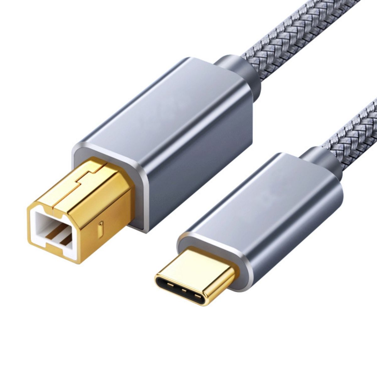 GENERICO - Cable USB-C a USB B para Impresoras HP 1 Metro Transferencia de Datos y Energía