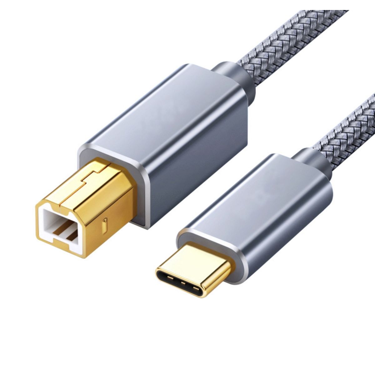 GENERICO - Cable USB-C a USB B para Impresoras HP 1 Metro Transferencia de Datos y Energía