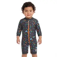 BONVERANO - Traje De Baño Con Cierre Completo Bebé Niños Protección UV