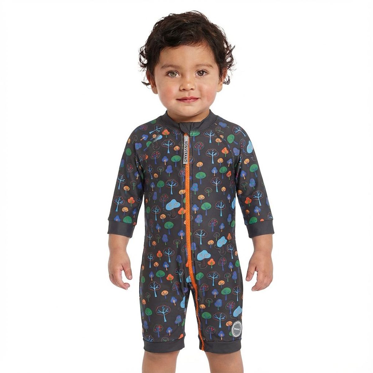 BONVERANO - Traje De Baño Con Cierre Completo Bebé Niños Protección UV