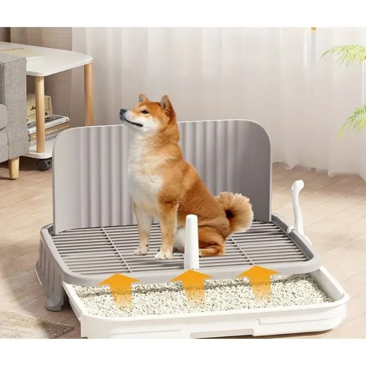 KUANGYE - Baño Para Perros Con Poste Urinario Higiénico Y Fácil De Limpiar