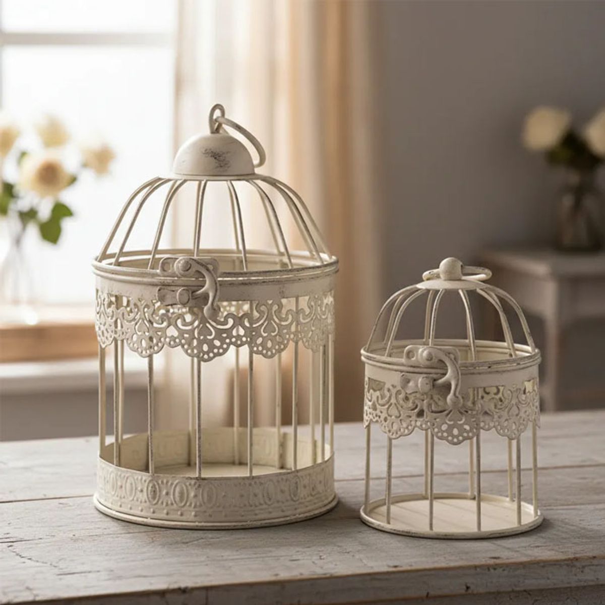 BRIC - Jaulas Decorativas De Metal Beige