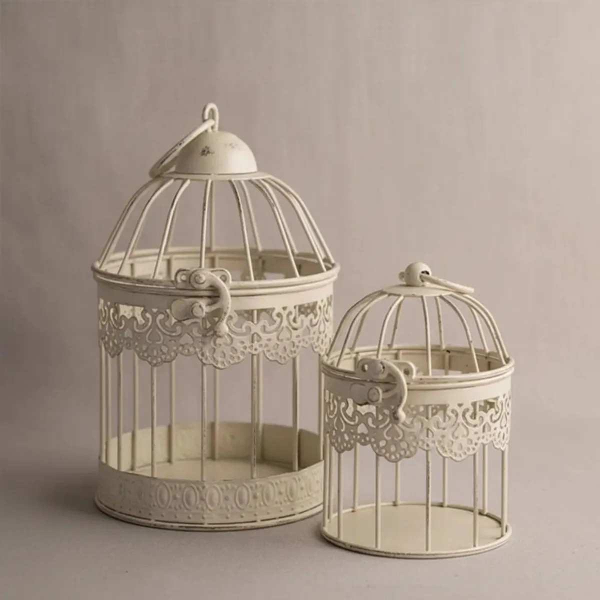 BRIC - Jaulas Decorativas De Metal Beige