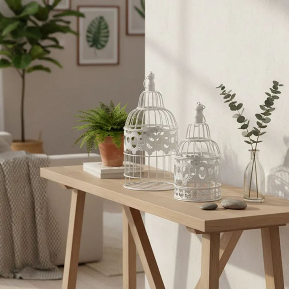BRIC - Set 2 Jaulas Para Decorar Centros De Mesa