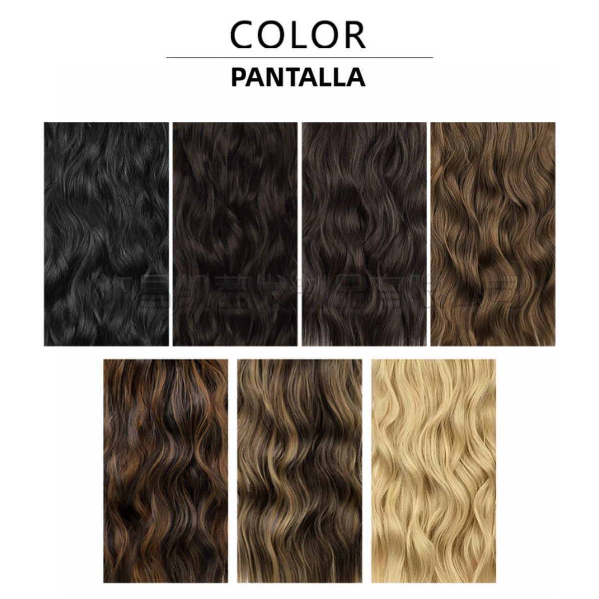 TIOZONEY - Peluca de forma ondulada