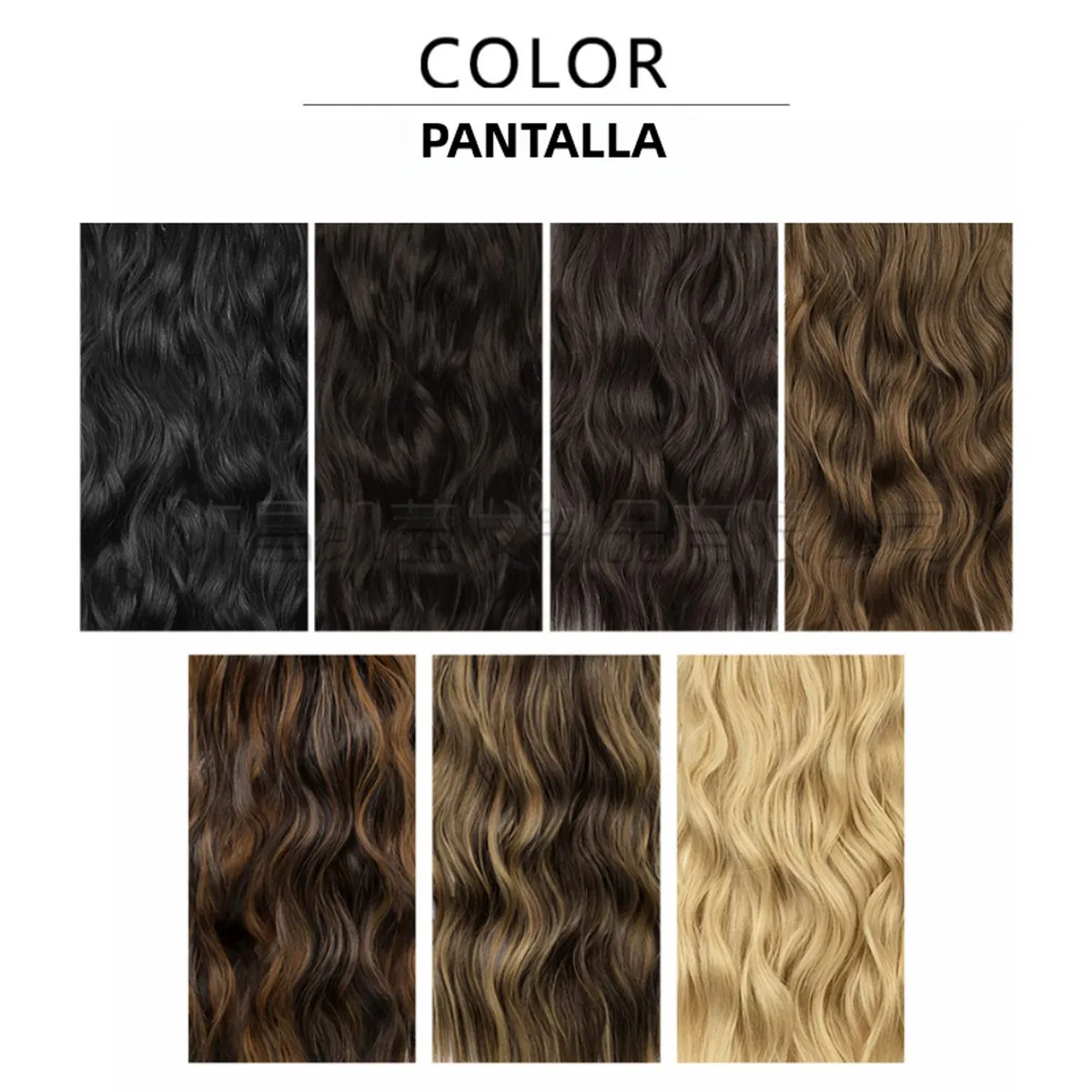 TIOZONEY - Peluca de forma ondulada