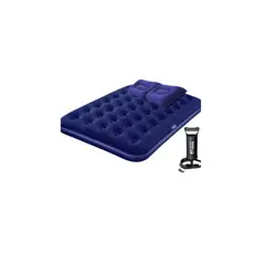 GENERICO - Colchón Cama Inflable 2 Plazas 2 Almohadas Inflador Bestway