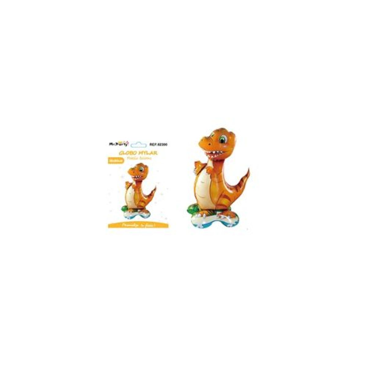 GENERICO - Globo metálico dinosaurio 38X60cm