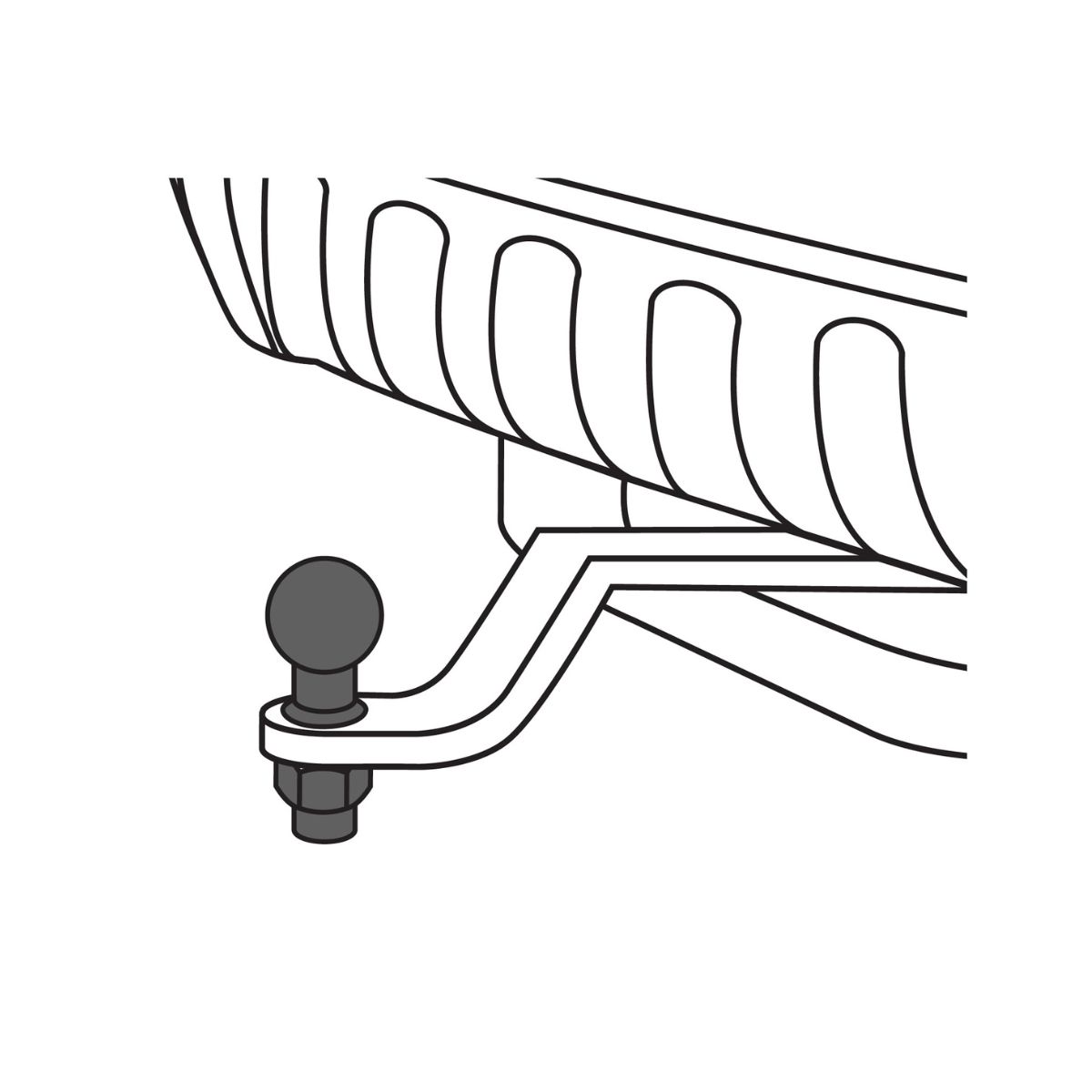 TRUPER - Bola de Arrastre para Remolque 910 kg Truper