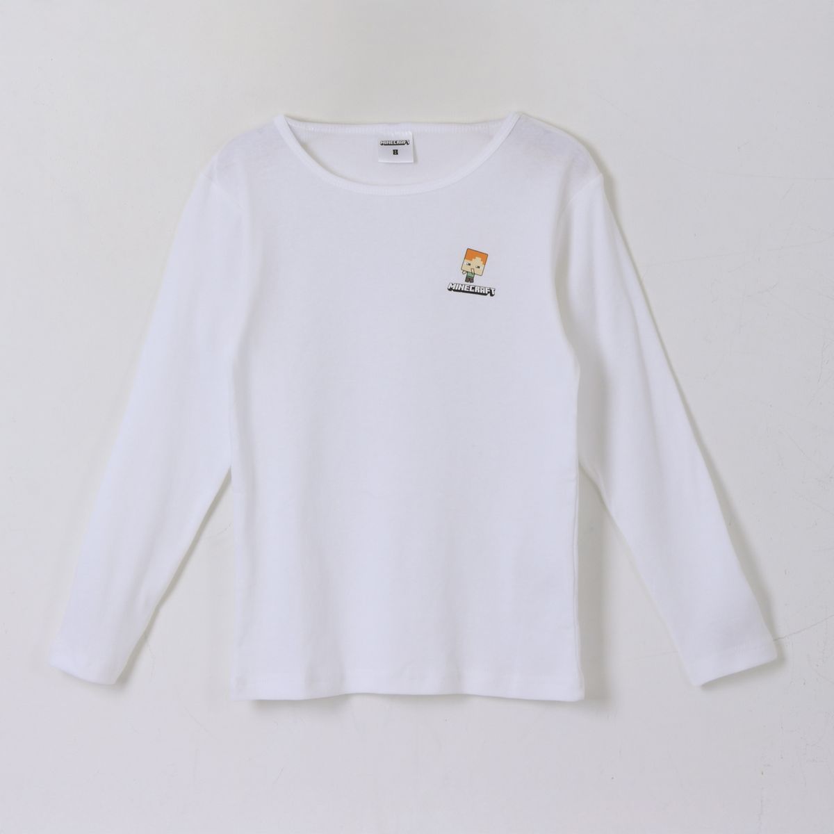 MINECRAFT - Bipack Camiseta Escolar Niño Manga Larga Blanco Minecraft