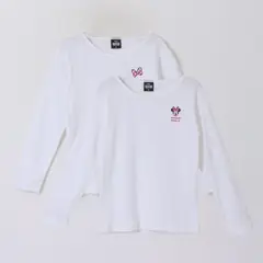 DISNEY - Bipack Camiseta Escolar Niña Manga Larga Blanco Minnie