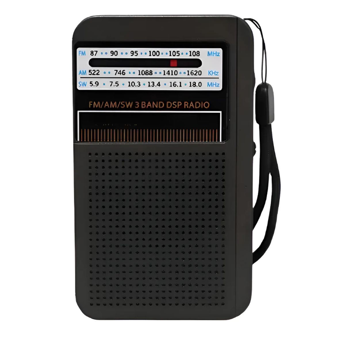 IRM - Radio Vintage Portátil MeidiMake FMAMSW USB Negro Modelo IRM-12670